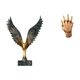 thumbnail image 1 of Estatua de la casa,Estatua de ala hecha a mano,artesanía de resina para cafetería,Escultura de alas extendidas,adorno artesanal,Escultura de mano,Escultura de mano,manos entrelazadas,amantes, 1 of 8