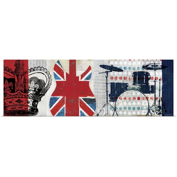 Great BIG Canvas | Rolled Michael Mullan Poster Print entitled British Invasion II