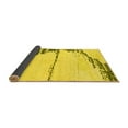 thumbnail image 2 of Ahgly Company Indoor Round Abstract Yellow Modern Area Rugs, 4' Round, 2 of 4
