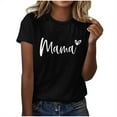 thumbnail image 2 of Tops Cortos para Mujeres Retro Impreso Cuello Redondo Manga Corta, Camiseta Casual para Uso Diario Y de Fiesta, 2 of 4