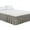 Gray/54 W x 75Linch, variant on XMMSWDLA Wrap Around Bed Skirts with Split Corners for Queen Beds 15" Drop, White Elastic Dust Ruffles Easy Fit Wrinkle & Fade Resistant Silky Luxurious Fabric Solid Machine Washable