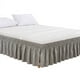 thumbnail image 1 of Fiudx Faldón de Cama, Diseño Elástico con Volantes, Caída de 38 Cm, Espacio de Almacenamiento Oculto, Estilo Clásico, Fácil de Limpiar, Lavable a Máquina, Tamaño 99 X 190 Cm, Faldón Plisado, Juego de, 1 of 2