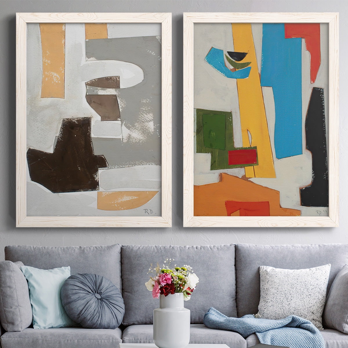 Andalusian Forms III - Premium Framed Canvas 2 Piece Set - Ready to Hang