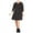 black, variant on City Chic Womens Dreamy Midi Dress, Black, Plus Size, 20W