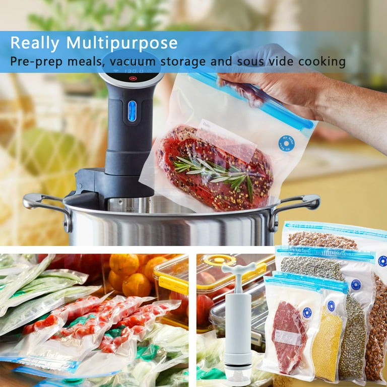 Sous Vide Bags Kit for Anova & Joule Cookers Reusable Vacuum