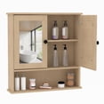 thumbnail image 1 of QinaQin Botiquín para baño de pared, gabinete de 23 x 22.1 x 5.1 pulgadas con repisa ajustable, ideal para baño, cocina o lavandería, 1 of 6