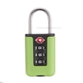 thumbnail image 1 of 1PC TSA Customs Colorful Code Lock For Travel Luggage Password Changeable Lock Contrast Color Design Padlock Cabinet Locker 2# M, 1 of 6