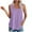 Purple Tank Top for Women, variant on TARIENDY Eyelet Tank Tops for Women Sleeveless Square Neck Blouses Breathable Summer Tank Top Loose Fit Casual Tops Beach Vacation Clothes Pink S
