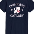 thumbnail image 3 of Instant Message - Childless Cat Lady Kitten Short Sleeve Graphic T-Shirt, 3 of 6