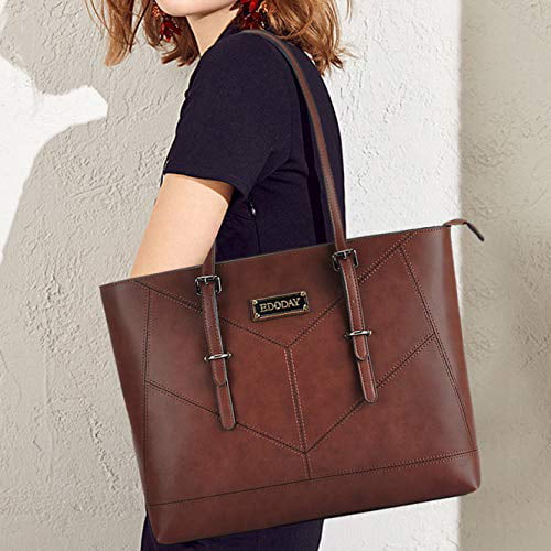 Laptop-Bag-for-Women 15.6-Inch Adjustable Shoulder Strap Work-Tote-Bag Lightweight Teacher-Bag Business Casual Nylon Computer-Bags for Work School Travel