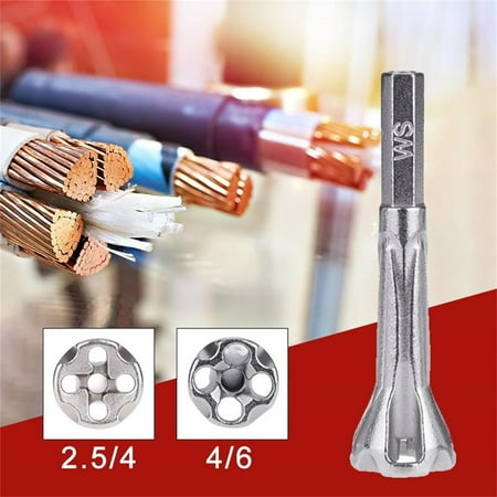 

Versatile and Efficient Electric Power Drill Cable Wire Stripper and Twister - Convenient Flexible Shaft Bit Holder for Easy Wire Stripping and Twisting - Handy Tool for All Electrical Pr
