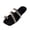 Black, variant on VerPetridure Sandals Flats for Women Vintage Lace Up Beaded Roman Sandals Slipper Flat Heel Slingback Sandals