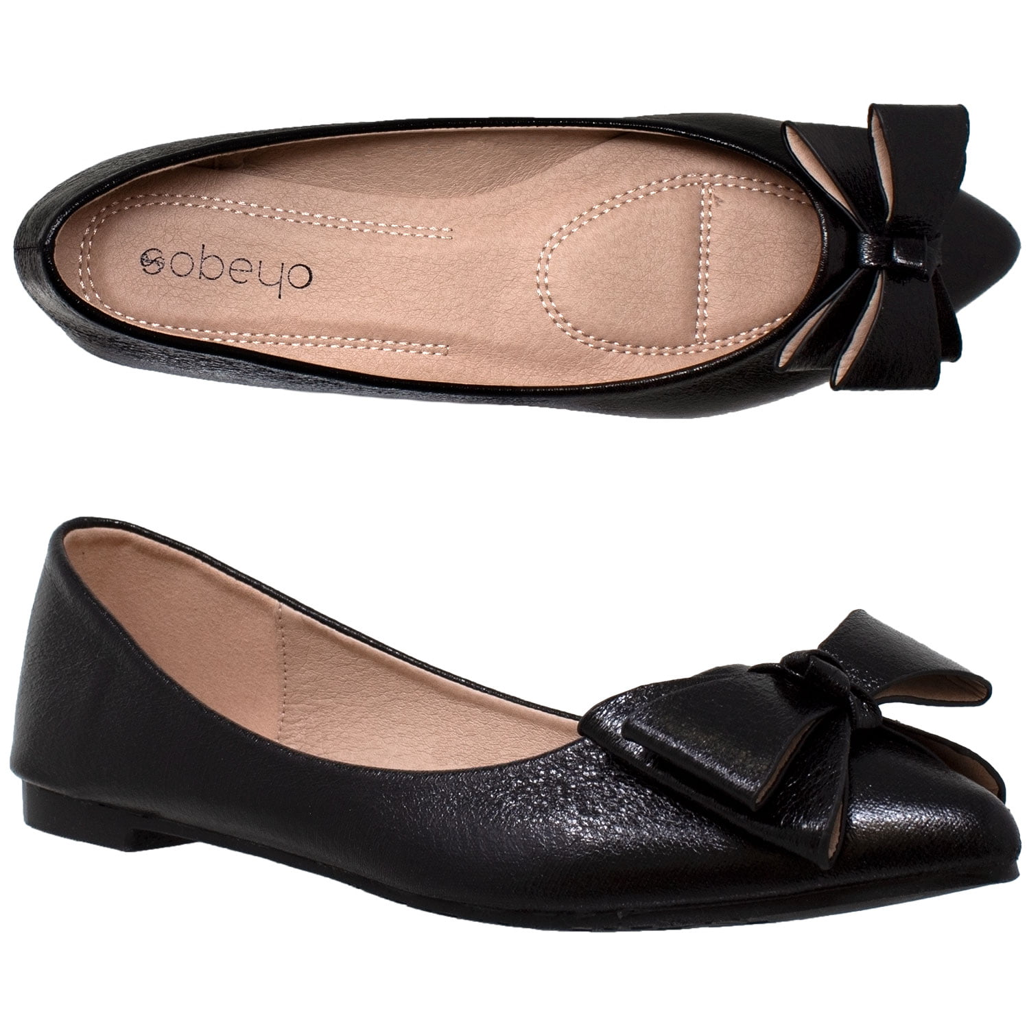 Details about   Brown Faux Suede Round Toe Ballet Flats 