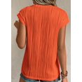 thumbnail image 2 of Blusa para Mujer PRETTYGARDEN con Mangas de Capucha Texturizada Naranja M, 2 of 9