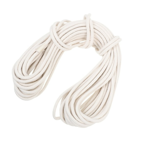 Flag Pole Rope Flagpole Halyard Rope White Braided Nylon Rope 6mm 20m Clothes Drying Cotton Rope Replacement Cord String