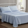 thumbnail image 4 of PEM America The Farmhouse by Rachel Ashwell Washed Cotton Sheet Set Blue - King, 4 of 5