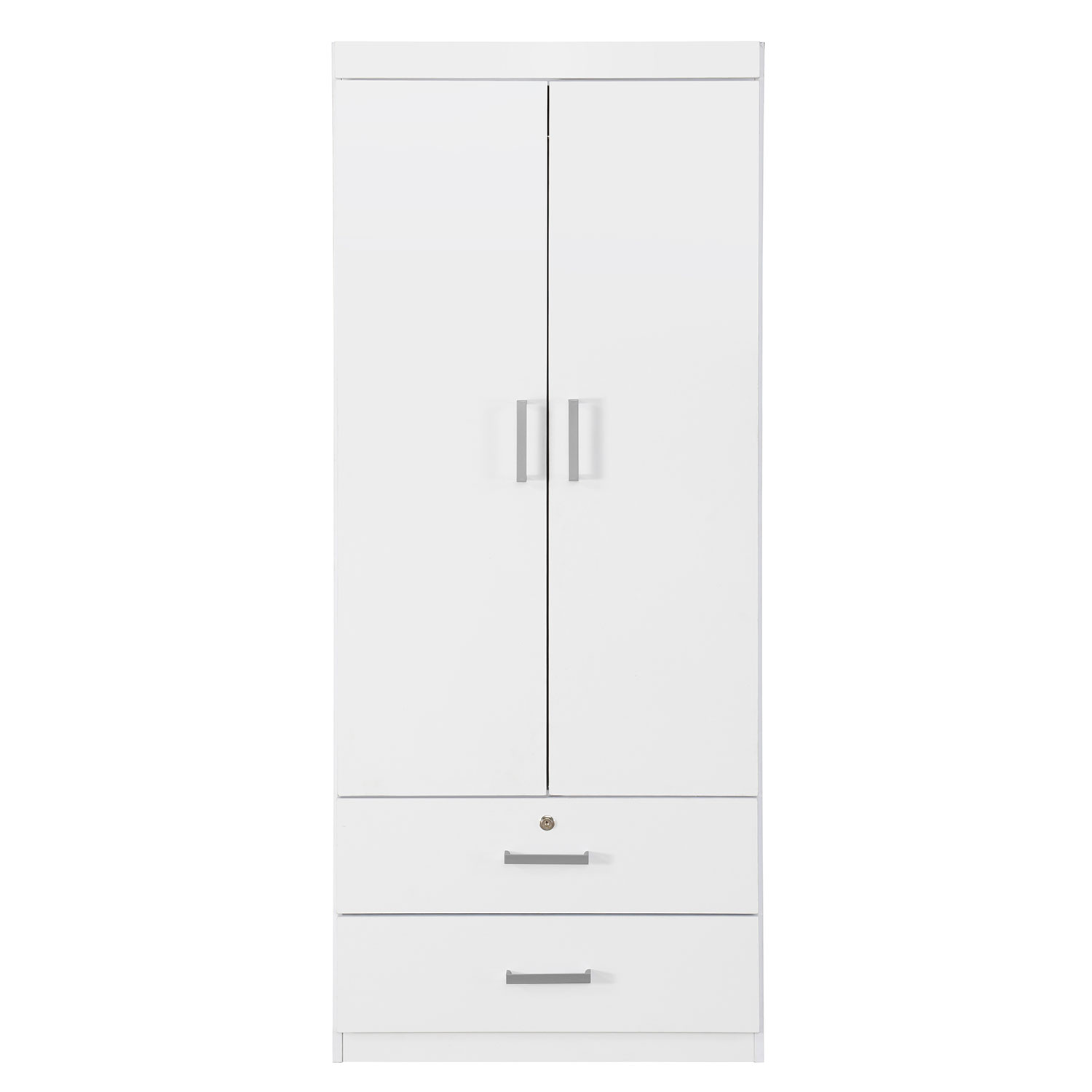 Homy Casa Wardrobe Armoires 2Door Storage with Adjustable