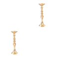thumbnail image 4 of Guardoinrt Modern Metal Candle Tea Light Holder with Long Stand Decorative Flower Vase Gold L 2Set, 4 of 6