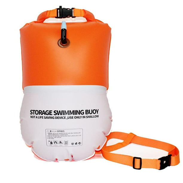Boya De Natación De 20L, Flotador De Remolque, Bolsa Impermeable, Bolsa De Almacenamiento, Burbuja De Natación Inflable Para Nadadores Y Bolsa De Flotador De Natación De Triatlón Methold VI012596-01