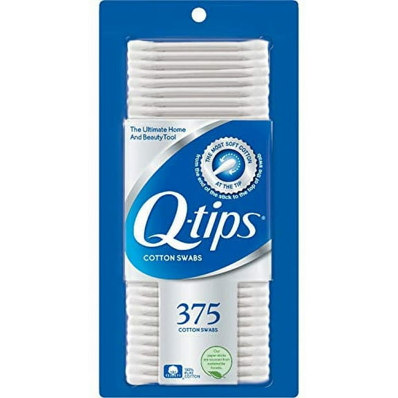 Q-tips Cotton Swabs, Original, 375 ct
