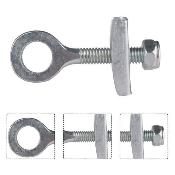 2X Bicycle Chain Adjuster Tensioner Axle Tug Single Speed Wheel Fastener
