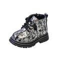 thumbnail image 3 of YOUYEDIAN Girls Boots Casual Fashion Lace Up Zipper Waterproof Ankle Leather Booties, 3 of 5