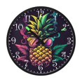 thumbnail image 2 of Voice Activated Clock with Glow Light 12 Inch Large Silent Wall Clock Battery Operated for Home Decor Pineapple with Sunglasses, 2 of 8