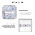 thumbnail image 4 of Goofa Blue Butterfly Tissue Box Cover PVC Leather Tissue Holder Square Facial Tissue Case Facial Paper Organizer Dispenser for Bathroom, Vanity Countertop, 4 of 8