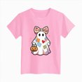 thumbnail image 5 of CAUYDY Halloween Outfits for Kids Toddler Short Sleeve Tshirt Top Casual Set Little Girl Boy Clothes Spooky Season,1-2 Y, 5 of 7