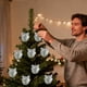 thumbnail image 4 of Christmas Decorations Flocked Christmas Balls Christmas Decoration SetMultiple Styles Of Christmas Tree Decorations Or For Other Party, 4 of 7