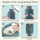 thumbnail image 4 of Hot Water Bottle With Cover Fleece For Pain Relief, Large Capacity, Odorless, Premium Materials, 4 of 5
