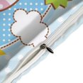 thumbnail image 4 of HAHDAXIA Cartoon Rabbit Bedding Solid Comforter Set for All Seasons 3 Pieces(1 Comforter+2 Pillowcases) Soft Microfiber Bedding Set Queen(90"x90"), 4 of 7