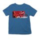 thumbnail image 1 of Playera Fan Army The Flash Talla 8 fastest man manga corta azul turquesa, 1 of 4