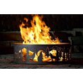 thumbnail image 4 of 48 Inch Fire Ring - Wolves Steel Fire Pit, 4 of 4