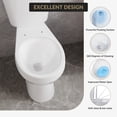 thumbnail image 6 of Two-Piece Round Toilet 21" Extra Tall Height, 12" Rough-In, Powerful 1.28 GPF Siphonic Flush, Quiet Soft Close Seat, Comfort Height Bathroom Toilet for Elderly, Adults & Mobility Support, White, 6 of 6