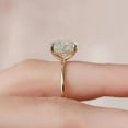 thumbnail image 5 of 1 CT Cushion Cut Ring Moissanite Diamond Engagement Ring 14K Solid Gold Ring Solitaire Hidden Halo Promise Ring, 5 of 6