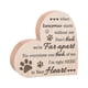 thumbnail image 3 of Perro Gato Recuerdo Letrero de madera Corazón Recuerdo Duelo Regalos conmemorativos Robusto Patrón de huellas rústicas y cálidas para la decoración de Yinane placa conmemorativa, 3 of 8
