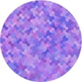 thumbnail image 1 of Ahgly Company Machine Washable Indoor Square Transitional Heliotrope Purple Area Rugs, 3' Square, 1 of 7
