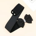 thumbnail image 4 of Monebena Bow Belt for Women Dresses Bowknot Wide Elastic Belt Vintage Stretchy Cinch Belt for Party Dress Accessory 60-65cm M01, 4 of 8
