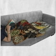 thumbnail image 6 of Spice Soft Flannel Fleece Blanket, Traditional Additives Placed into Bowls and Spoons Vivid Tones and Scents Diversity, Cozy Plush for Indoor and Outdoor Use, 50" x 60", Multicolor, by Ambesonne, 6 of 6