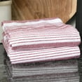 thumbnail image 4 of T-fal Dual-Sided Skipping Striped Kitchen Towels, 2-Pack, Paprika, 4 of 5