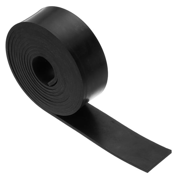 Neoprene Rubber Strips 2" Wide x 3/64" Thick x 9' Long, Solid Rubber Roll Pad Insulation