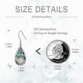 thumbnail image 4 of YAFEINI 925 sterling silver abalone scallop Daisy earrings as a jewelry gift for Women, 4 of 6