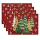 thumbnail image 2 of Christmas Placemat Table Mat Christmas Home Living Room Decoration Placemat, 2 of 8