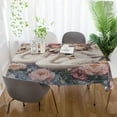 thumbnail image 6 of BZSMCE Square Tablecloth Swan Serenade in Floral Dream Pattern Tableclothes, 6 of 9