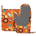 thumbnail image 3 of Disketp Monster Truck,Truck Cartoon Oven Mitts And Potholders Bbq Gloves-Oven Mitts And Pot Holders With Recycled Infill Silicone Non-Slip Cooking Gloves For Cooking Baking Grilling, 3 of 9