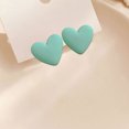 thumbnail image 4 of Trend Heart Pendientes Decoraciones Cuelgan Love Heart Joyas Regalos Set Accesorios Verde Jinwen Pendientes de corazón, 4 of 7