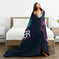 thumbnail image 5 of ZICANCN Anti-Pilling Flannel Bed Throw Blankets E-Sports Neon Logo , Couch Ultra Soft Micro Fleece Sofa Bed Camping Travel Blanket for Adults 80"x60", 5 of 8