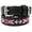 Black, variant on Medium 17''- 21'' Soft Genuine Leather Beaded Padded Dog Puppy Collar  60RT13PR