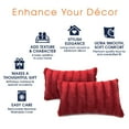 thumbnail image 2 of Cheer Collection 12" x 20" Decorative Throw Pillows, Rust- Set of 2, 2 of 4